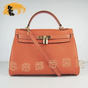 6108 Hermes�¿� ��ɫ��֦��ţƤб��� Hermes����� Hermes Kelly  �����