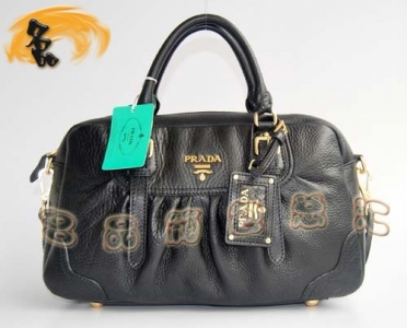 80044 �������¿�ߵ�ţƤŮ�� Prada����� Pradaб��� ��ɫ