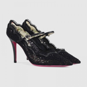 488328 GUCCI 2017�� ͸��������˿ ˮ������ ��ͷ�߸�Ь ��ɫ
