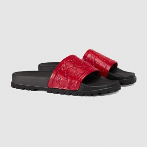 431070 ��ѹGucci Signature��Ƥ ���������Ь ӡ����Ь ��ɫ