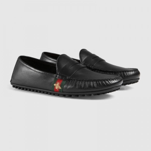 407635 GUCCI ֯�����۷�װ�� ��Ƥƽ����Ь �ݳ�Ь ��ɫ