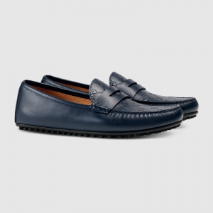 431063 GUCCI ��ѹӡ����Gucci Signature��Ƥ �ݳ�Ь ��ɫ