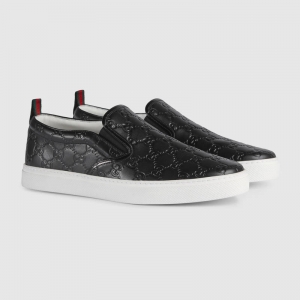 407364 Gucci Signature ӡ������ Ƥ�� ��Ь �˶�Ь ��ɫ