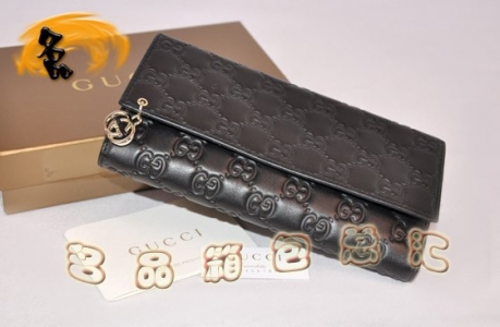 212104 GUCCI����Ǯ�� GUCCI����˫GţƤѹ��ŮʿǮ�� ר��Ʒ�� ��ɫ