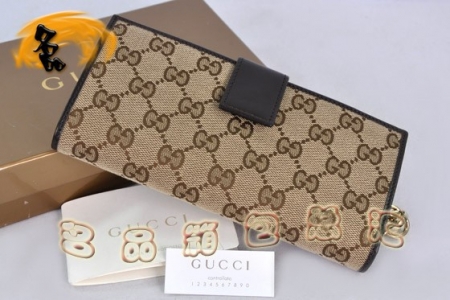 233024 GUCCI������ GUCCIǮ�� ˫G���� ����Ƥ GUCCIʱ������Ǯ��