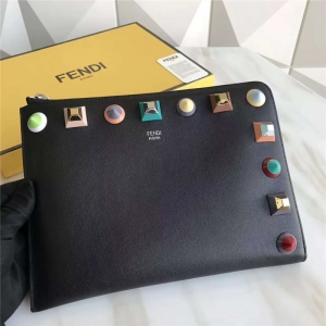 FENDI �ҵ� 0365L �¿�����СţƤ��ɫí�������������ð� ��ɫ