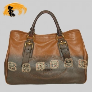 8602  Prada����1:1Ʒ��Ů�� ������ߵ�ţƤ����� Pradaб��� ��������ɫ