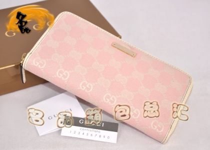 112724 Gucci���¿� ����˫G����ʱ��Ůʿ����Ǯ�� GucciŮ�� �ۺ�ɫ