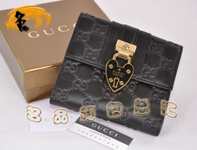 154036 GucciǮ�� GucciţƤ˫Gѹ��ʱ������Ů�� Gucci�̿�Ǯ�� ŮʿǮ�� ��ɫ