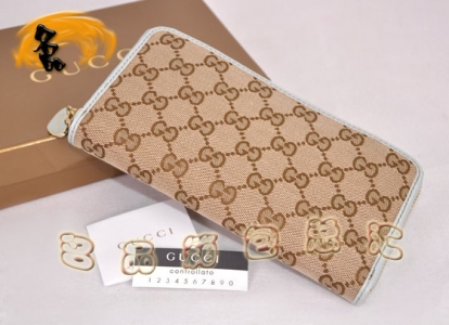 154591 һ��һƷ�� Gucci����˫G����ʱ������ŮʿǮ�� Gucci����Ǯ�� ����ǳ��ɫ