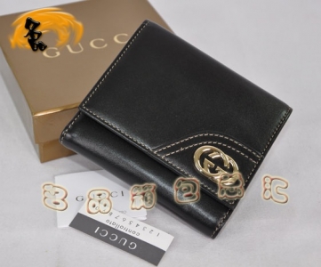 181594 ������ڸߵ�ţƤŮʿǮ�� Gucci�̿�Ǯ�� Ů�� ԭ��һ��һƷ�� ��ɫ