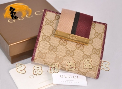 185931 ����ŮʿǮ�� Gucci����Ǯ�� ˫G����ŮʿǮ�� Gucci�̿�Ǯ�� �����ɫ