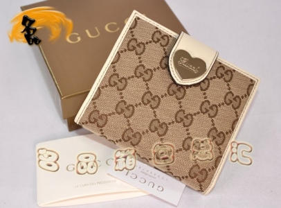 203549 ר��Ʒ�� ���¿�GucciǮ�� Gucci˫G���� ���ΰ���ŮʿǮ�� �����װ�ɫ