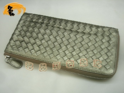 08673 Bottega Veneta��Ƥ�ֹ���֯Ǯ�� BVŮ�� Bottega Veneta����Ǯ�� ��ͭɫ