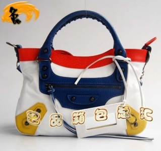 084331 ��������Ů�� �¿�ƴɫͷ��ţƤŮʿ������ Balenciaga����� ����� ��ɫ
