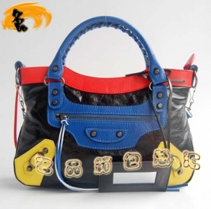 084331 ��������Ů�� �¿�ƴɫͷ��ţƤŮʿ������ Balenciaga����� ����� ��ɫ