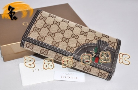 233056 ����Ů�� Gucci���¿����� ˫G����Ǯ�� Gucci����Ǯ�� �����ɫ