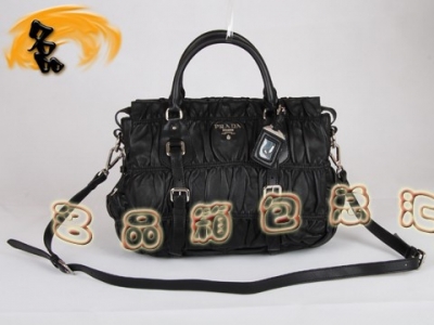 BN1336 ���������¿� ��Ƥ����Ůʿ���а� Prada����� Pradaб��� ��ɫ
