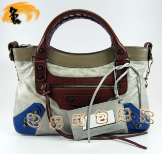 084331 BalenciagaŮ�� ������������� ����ţƤʱ������Ů�� ǳ��ɫ