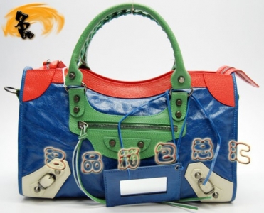 084332 Balenciaga����� �������һ����� ����ţƤ����ʱ��Ů�� ����ɫ