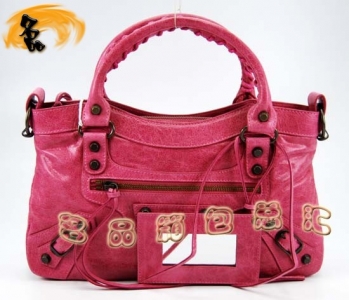 103208  �������һ����� ����� Balenciaga����� ������Ƥʱ��Ů���ۺ�ɫ