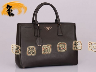 BN1844 ��Prada�¿�ʮ���ƽ���ţƤŮ�� ����������� Prada����� ��ɫ