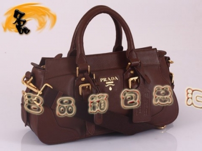 BR1180  Prada���а� �¿�ʱ��б��� �ߵ�ͷ��ţƤ�� ����������� ��ɫ