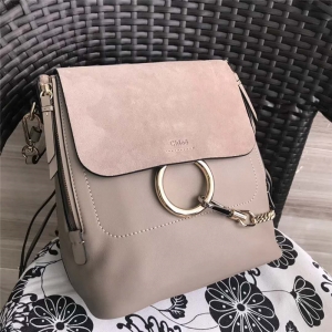 Chloe ������ Faye backpack ţƤ��ĥɰƤ Բ������ ���˫��� �����