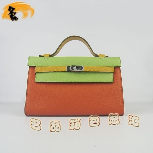 H008 ���¿���ɫ��֦�ƿ���� HermesŮ�� ����� ����������� Hermes Kelly Bag ���̻�ɫ