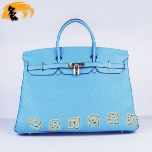 6099 Hermes  Hermes����� Birkin ����� ������Ů�� ��֦�� 40cm ǳ��ɫ���