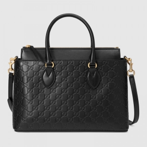 409534 Gucci Signaturex ����Ƥ�� ���Ṻ��� ���ذ� ��ɫ