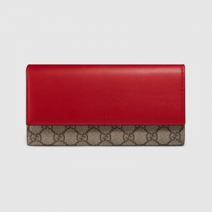410105 GUCCI GG Supreme�߼����췫�� ��Ƥ���� ����Ƥ�� ��ľɫ���