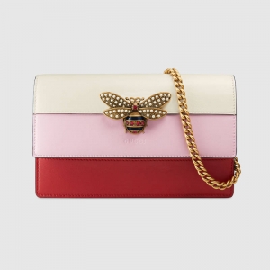 476079 GUCCI Queen Margaret ϵ�� Ƥ�� ���� �����ִ� ��ɫ��ǳ��