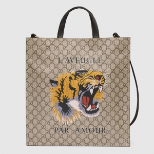 450950 GUCCI �ϻ�ӡ�� GG Supreme�߼����췫�� ����� ��ľɫ