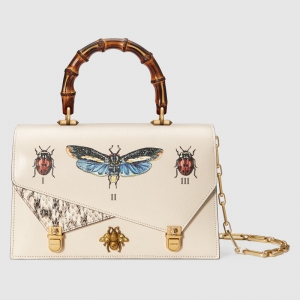488715 GUCCI Ottilia ϵ�� С�� Ƥ�� ����� ��ɫ
