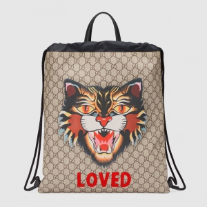 473872 GUCCI �ų� ����èӡ�� GG Supreme�߼����췫�� ������������� ��ľɫ