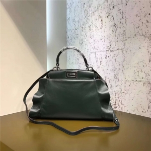 FENDI �ҵ� 8773 2107ʱװ��� ���ƺ�Ҷ�� СţƤƴɫ ��������� ī��ɫ