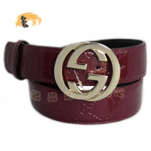 114876 Gucci�������Ƥʱ��ŮʿƤ�� GucciƤ�� ����ţƤŮʿƤ�� Gucci���� �Ϻ�ɫ