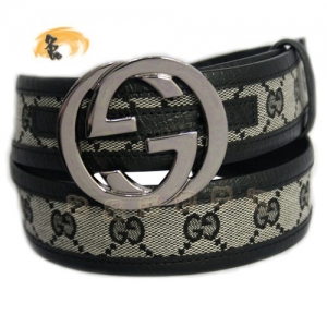 114876 Gucci�����ʱ����ʿƤ�� GucciƤ�� ����˫G�����п�Ƥ�� Gucci���� ��ɫ