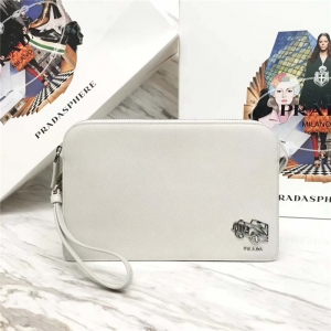 2VF056 Prada������ �¿�� ԭ��Ƥ ��ʿ ���ð� ��ɫ