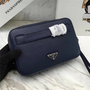 2VF052 Prada������ ��ʿ���������� ƴ���� ��ʿ˫������ץ�� ��ɫ��֦��