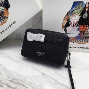 2VF052 Prada������ ��ʿ���������� ƴ���� ��ʿ˫������ץ�� ��ɫ��֦��