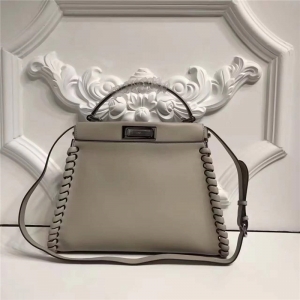 9210M FENDI �ҵ� ��Ե��֯װ�� ����СţƤ����� ��ɫ