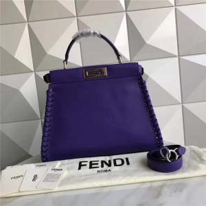 9210M FENDI �ҵ� ��Ե��֯װ�� ����СţƤ����� ��ɫ