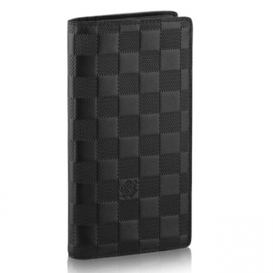N63010 LV Brazza Ǯ�� Damier Infini Ƥ����װ�� ��ɫ