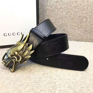 GUCCI �����¿� ˫�����ƽ��ͷ��ţƤ �׹�¹�ͭ ������ͷ ��ɫ