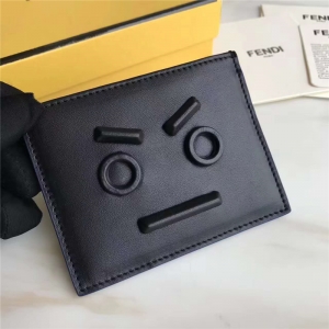 FENDI �ҵ� 2017�¿� face����ͬɫ���� СţƤ ���в㿨Ƭ��  ��ɫ