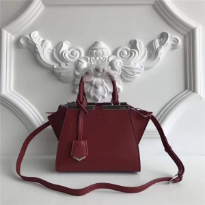 279 FENDI �ҵ� ��������СţƤ ����� ��ɫë�� �������� �ƺ�ɫ