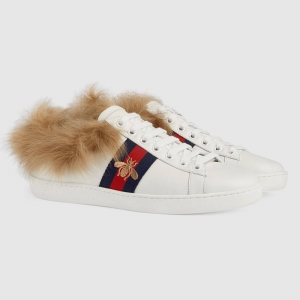 498199 GUCCI Aceϵ�� ��ɫ�۷���� ëƤ �˶�Ь ��ɫ