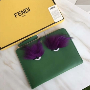 0363 FENDI �ҵ� ����СţƤ ë���۾� �������ð� ��ɫ